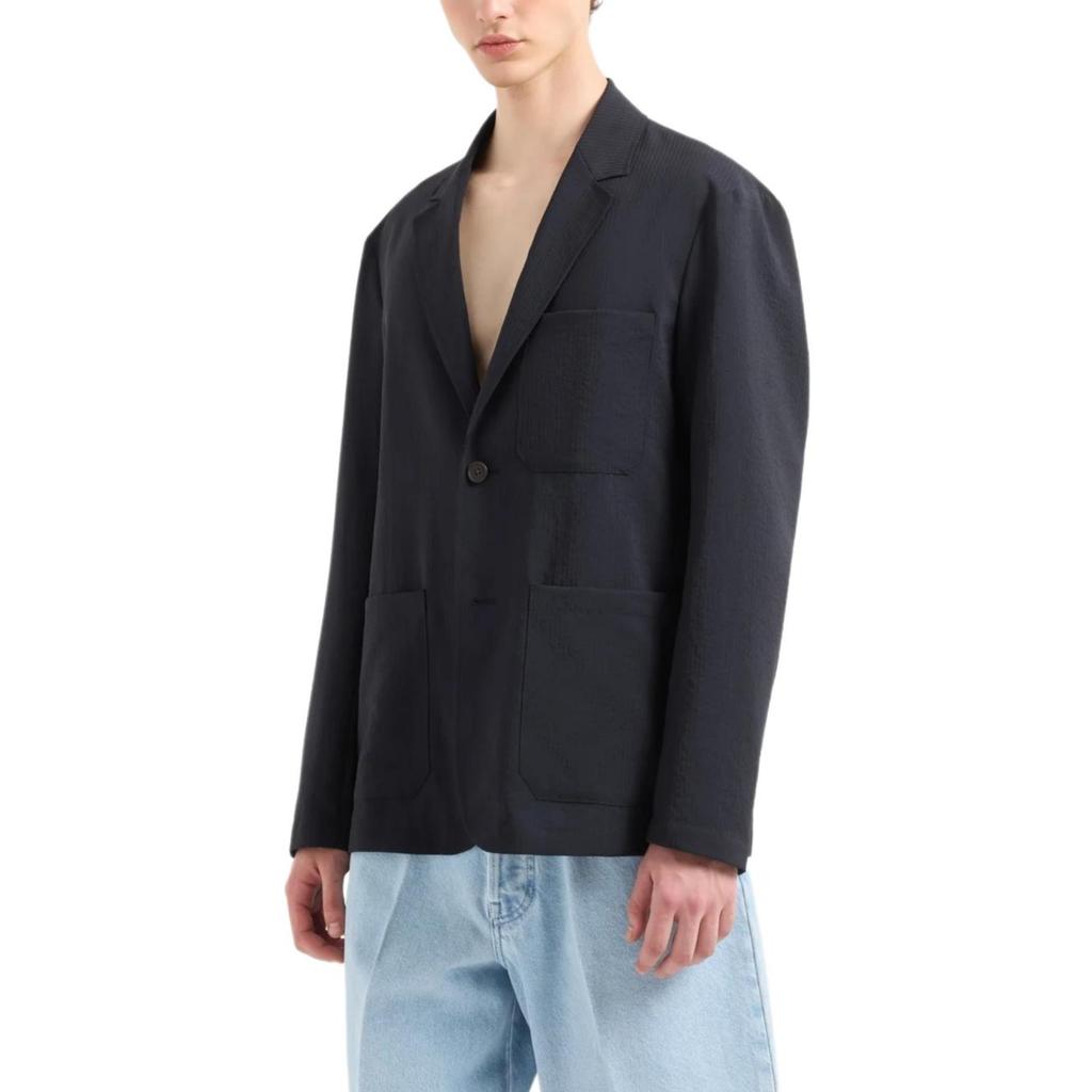 EMPORIO ARMANI Single Breasted Striped Blazer EM001154-AF13674-UB118