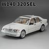1:24 W140 320SEL M3 Toy Car Model Alloy Diecast Sound Light Pull Back Miniature Vehicles Models Christmas Gifts for Kids