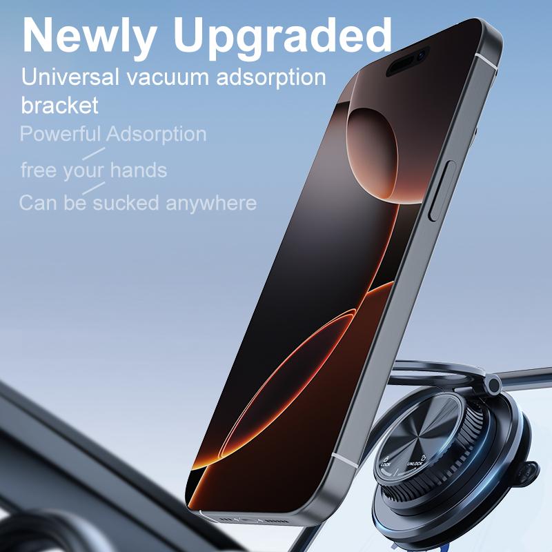 Сильный магнитный держатель для телефона Складная конструкция 360° Регулируемый Вакуумное крепление в автомобиле Для мобильного телефона Для xiaomi/iphone Прямые трансляции