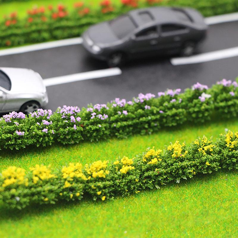 1:12 Dollhouse Miniature Shrub Strips Plant Ornament Greenbelt Garden Decor