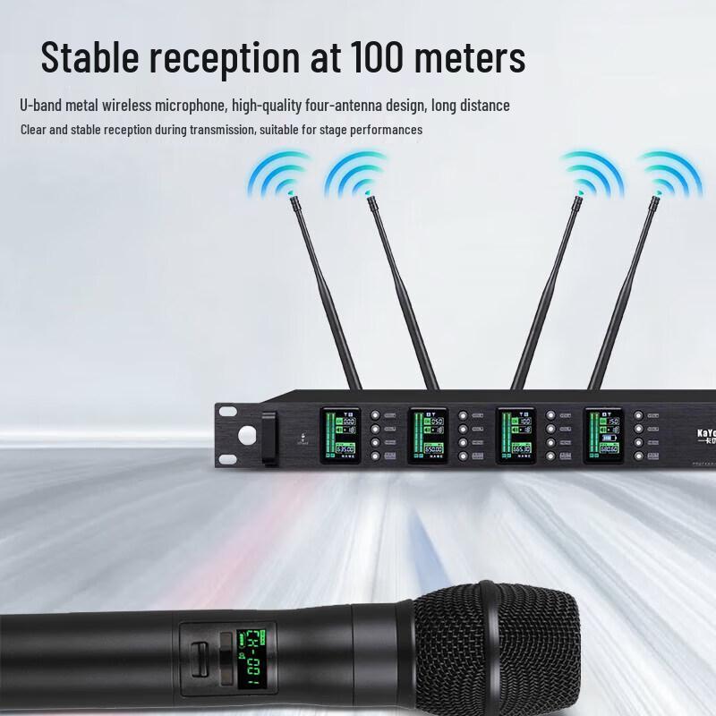 Профессиональная беспроводная UHF микрофонная система KaYouLa (Китайская версия)