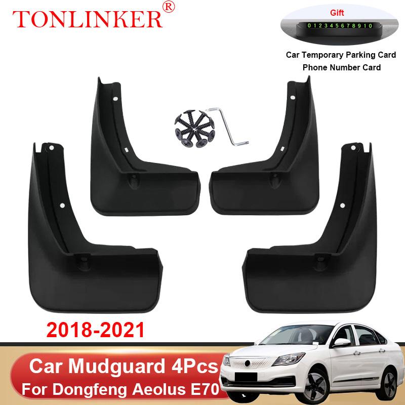 TONLINKER Car Mudguard For Dongfeng Aeolus E70 2018 Mudguards Splash Guards Front Rear Fender Mudflaps