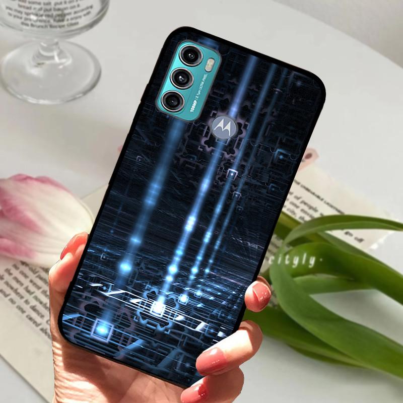 Чехол для Motorola Moto G60 Роскошный Ударопрочный Мягкий Силикон Черный Бампер Задняя Крышка Телефона Для Moto G40 Fusion G41 G31 G30 Fundas