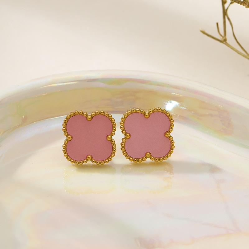 Серьги с четырьмя листочками клевера Модные серьги