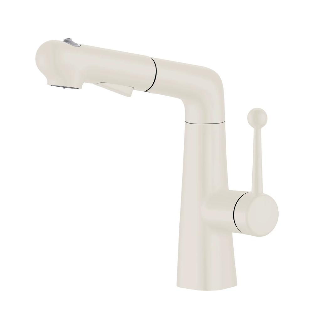 Adjustable Bronze Pink/Yellow Pull-out Bathroom Basin Faucet Splash-proof Rotating Cold And Hot Mixed Water Basin Faucet