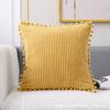 Corduroy Pillowcase Square Sofa Pillow Cover Practical Bohemia Throw Pillow Cover  Car