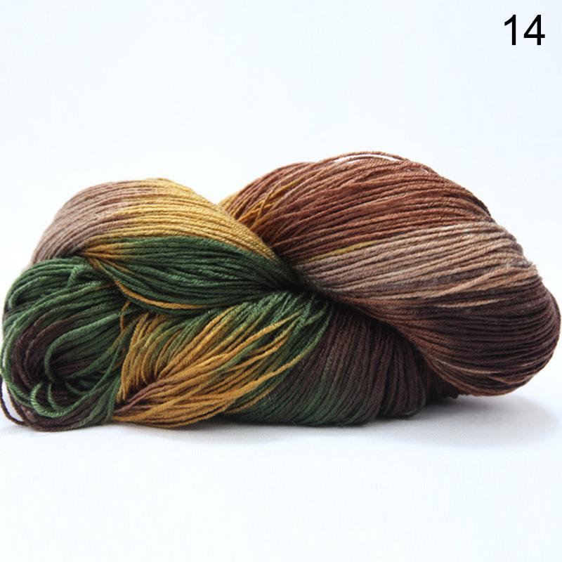 1Roll DIY Yarn Multicolor Knitting Wool Hand Crocheted Cotton Wool Yarn Baby Scarf Soft Warm