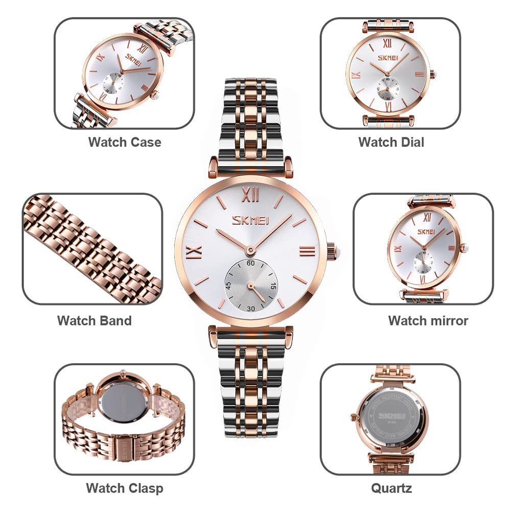Серебряные Нержавеющие Подарочные Женские Часы, Простые, Ультратонкие, Водонепроницаемые, Классические, Стильные, Повседневные, Аналоговые, Милые, Деловые, Стальные, Белые,