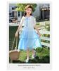 Girls' Chiffon Dress Summer 2026 New Children's Sweet Princess Dress Big Children's Summer Dress Thin Gradient Skirt