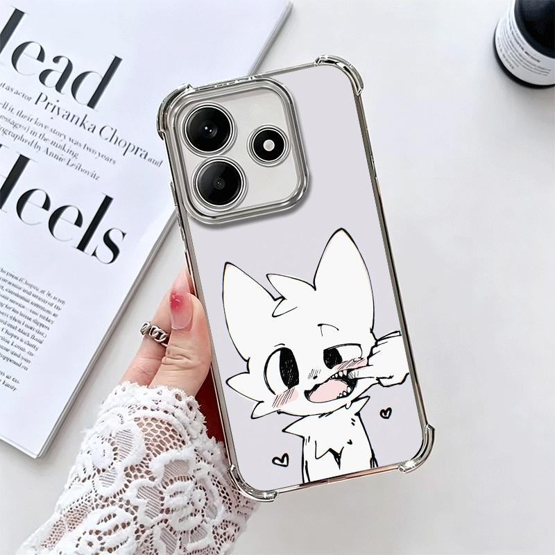 Cute B-Boykisser Catoon Plating Phone Case For Xiaomi Redmi Note 14 15 Pro Plus 13 12 11 11S 11T 10 9S 9 5G Anti-Fall Airabag Co