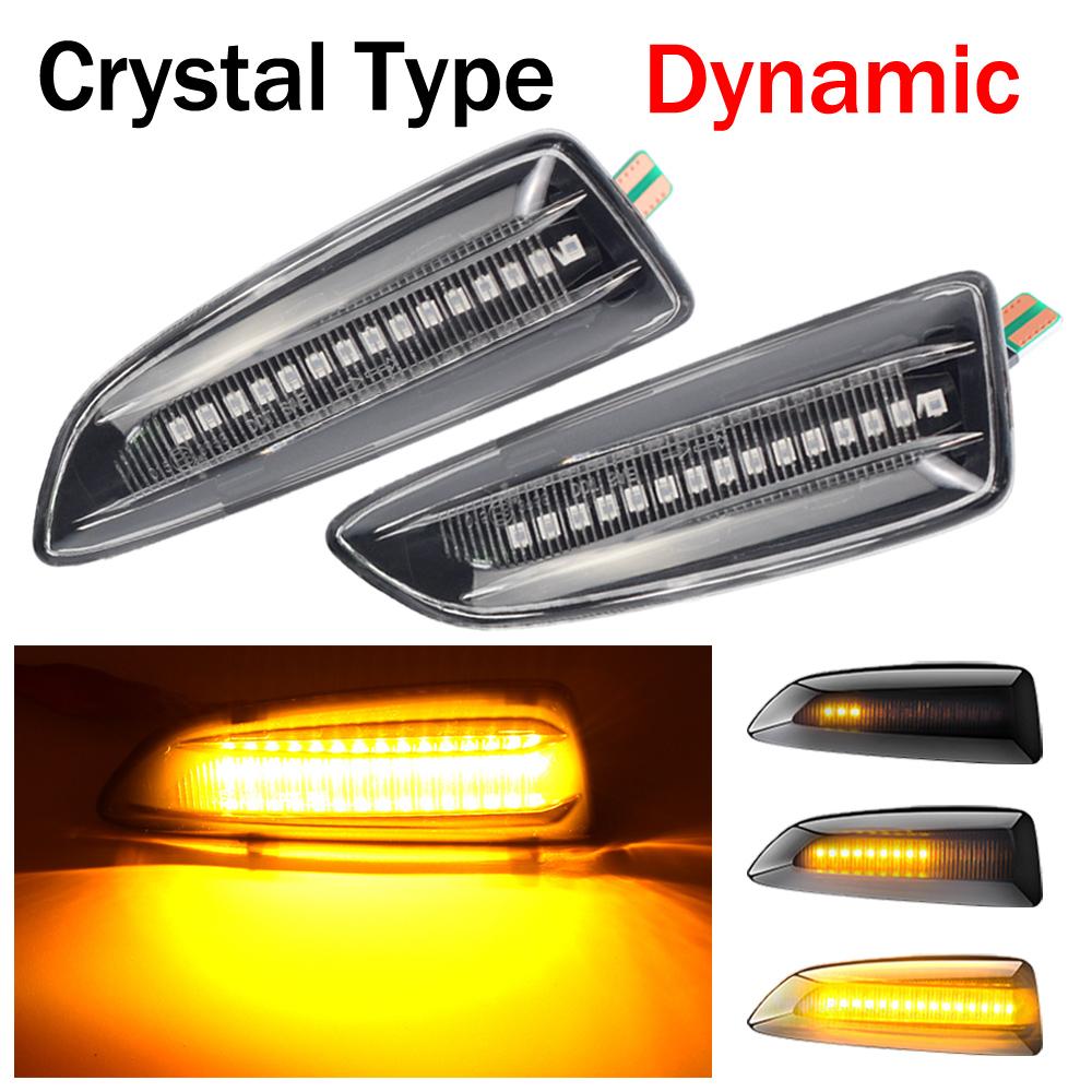 Для Opel Vauxhall Astra JK Crossland X Grandland Insignia B Zafira C светодиодный динамический указатель поворота, боковой габаритный фонарь, мигалка