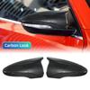 Для VW JETTA MK6 Volkswagen Passat B7 Scirocco Beetle CC Eos Black Horn Carbon Add on Rear View Mirror Cap Cover High Quality