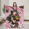 B-Borderlands 4 Warm Blanket  Kids Plush Throw Blanket Novelty Outdoor Flannel Bedspread Sofa Bed Cover