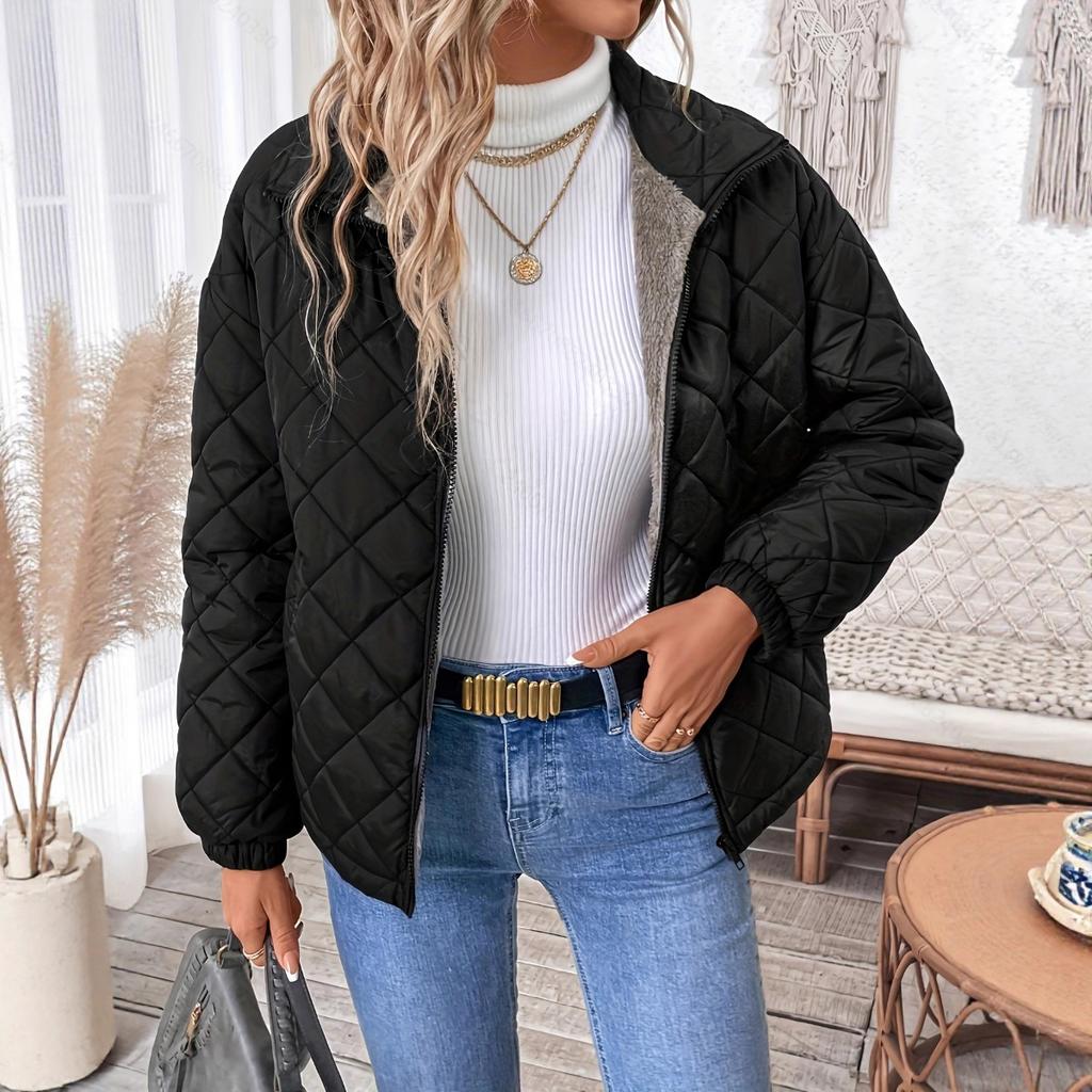 Fall Winter New Women's Cotton Padded Jacket, Vintage Literary Casual Warm Thick Outerwear Coat for Women