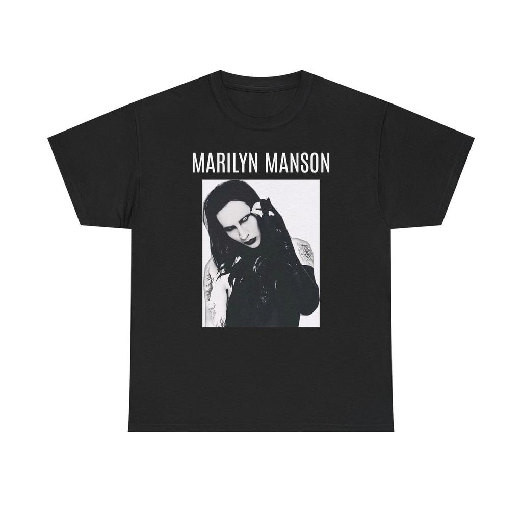 Футболка Marilyn Manson Рок Метал Готика Графическая Унисекс Винтажный стиль 90-х