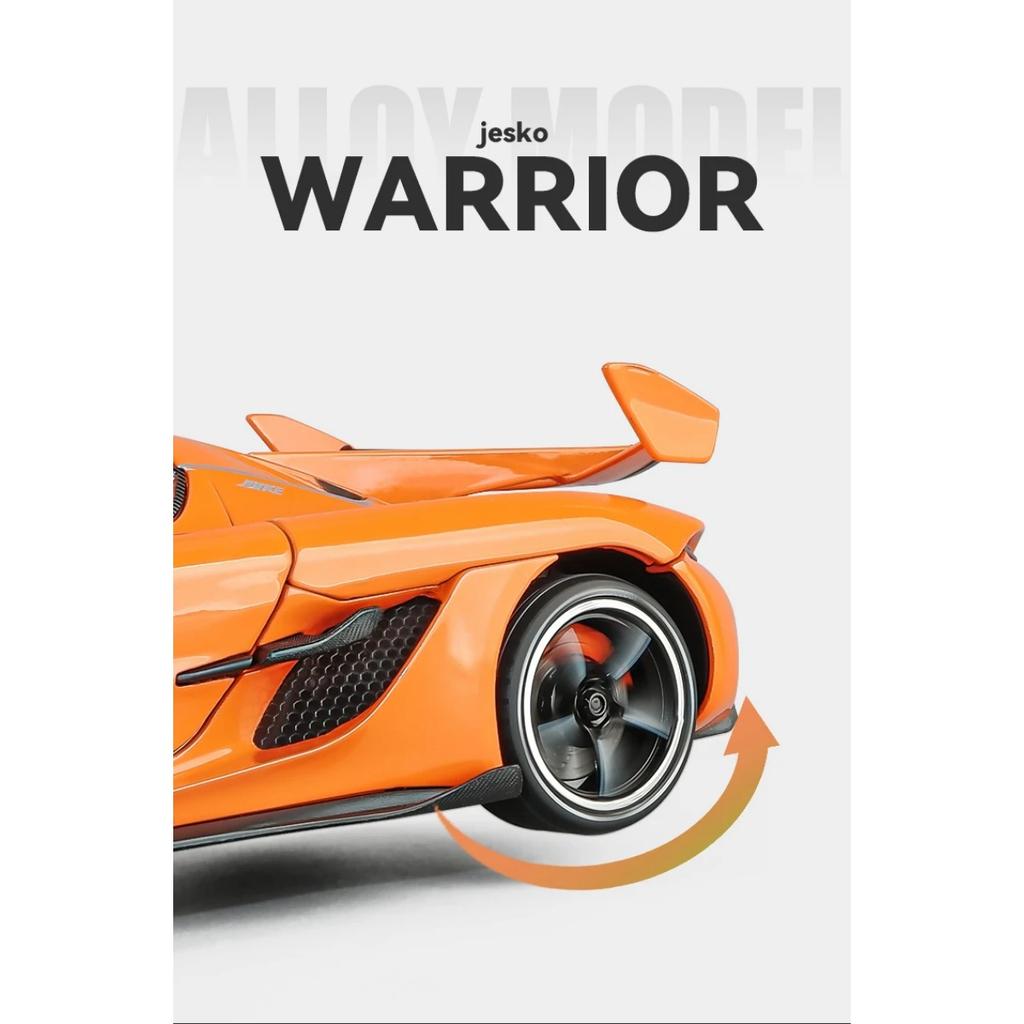 1/24 Koenigsegg Jesko Supercar литая игрушечная модель автомобиля со звуком и светом инерционный механизм детская игрушка коллекционная вещь подарок на день рождения
