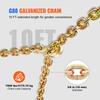 SucceBuy 2pcs Binder Chain 3/8"-1/2" Ratchet Load Tie Down Binders with Grab Hooks G80 Chains for Truck Towing Hauling