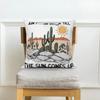 Sofa Cushion White  Cover Home Decor Pillowcase Desert Cactus Flower Decorative