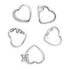 New Love Zircon Nose Ring Multifunctional Earring Ear Bone Nail Puncture