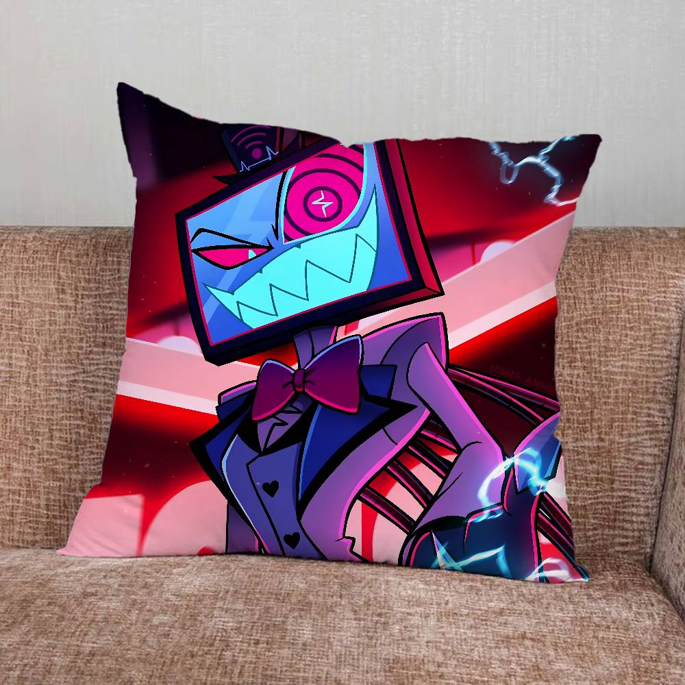 HHazbin Comedy Hotel VVox Pillow Case For Home Bedroom Car Office Decoration Living Room Sofa Cushion Cover Suitable