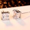 Women Synthetic Diamond Stud Earrings Jewelry Wedding Gift Zircon Stud Earrings For Party