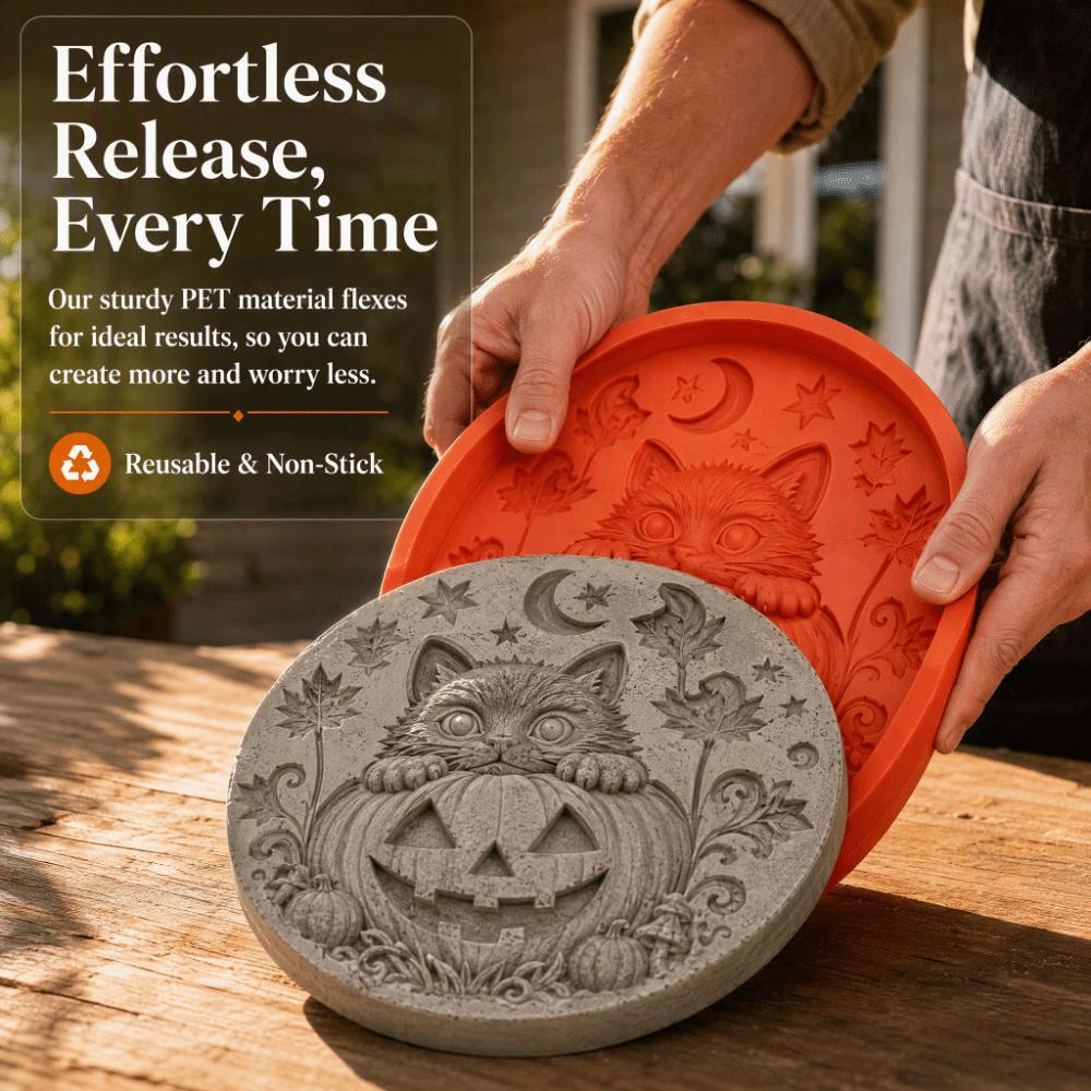 Resin Material Stepping Stone Mold DIY Mold Pumpkin Mold Halloween Mold Walkway Path