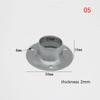 Stainless Steel Flange Seat For Wardrobe Curtain Cloth Rod Seat Round Tube Seats Bracket Household Furniture Hardware Towel Tube Holder