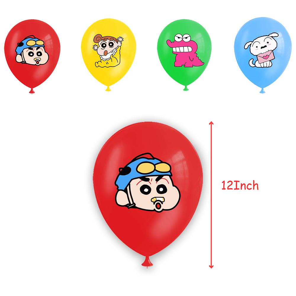 34 шт. принадлежностей для вечеринки «Крейян Син-чан», включая баннер, топперы для торта, воздушные шары