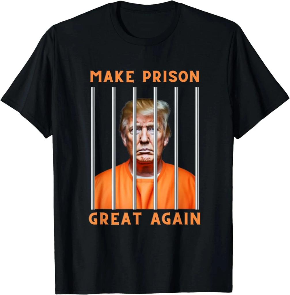 NEW LIMITED Trump 2024 Make Prison Great Again Funny Design T-Shirt S-5XL