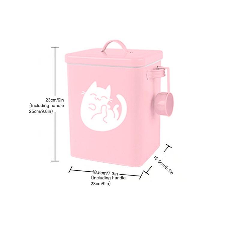 Ведро для хранения кошачьего корма ведро для хранения собачьего корма герметичный влагостойкий контейнер для хранения металлическое ведро для хранения лакомств для домашних животных