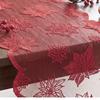 Jacquard Weave Christmas Table Runner Sheer Lace Jacquard Table Runner Lace Tablecloth  Home Decor