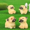 1 Set (4 Pieces) Dog Miniature Figurines | Decorative Showpiece | Gift for Him/Her, Mother's Day, Home, Bedroom, Living Room, Office,