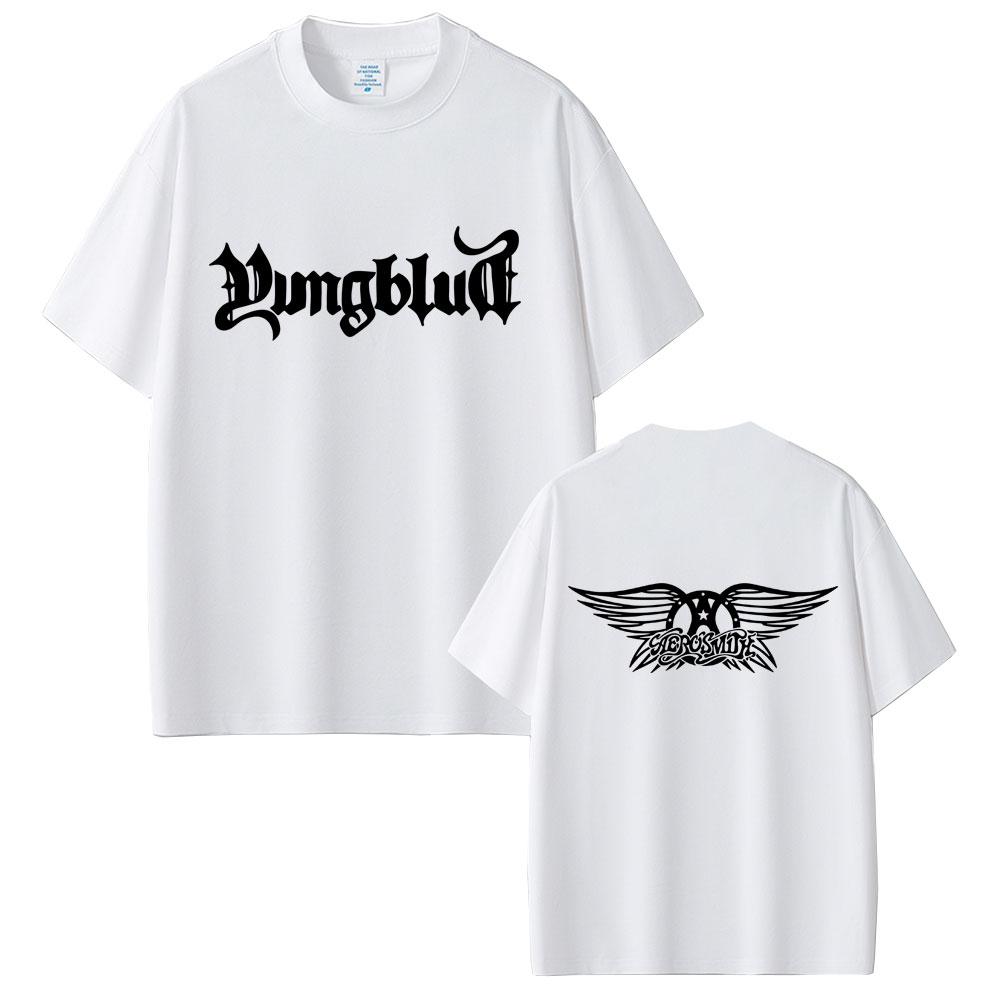 YUNGBLUD Graphic Print Tshirt Men Women Clothing Casual Cotton T Shirt Mens Hip Hop Oversized Short Sleeve Tshirts Streetwear