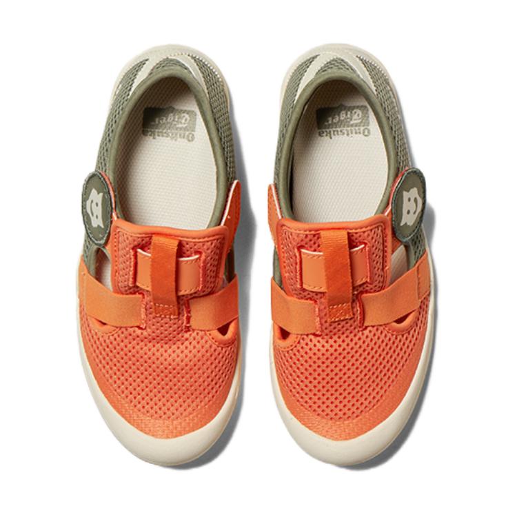 ONITSUKA TIGER Детские сандалии Mexico 66 Удобные Повседневные Прочные Амортизирующие Детские сандалии Детские сандалии Оранжевый Серый 1184A198-800