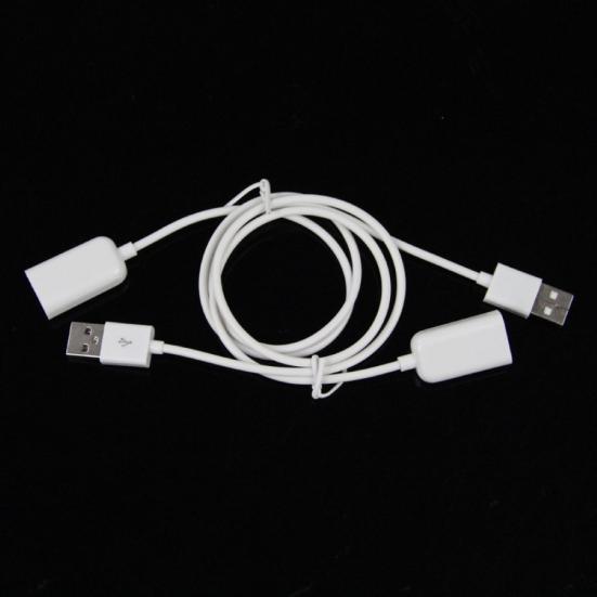 Белый металлический USB 2.0 из ПВХ, удлинительный кабель-адаптер «папа-мама», длина 1 м, 3 фута