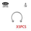 ASTM F136 Grade G23 Титан Оптовый набор для пирсинга губы Носа Серьга Брови 16G С внутренней резьбой Септум Хеликс Хряща