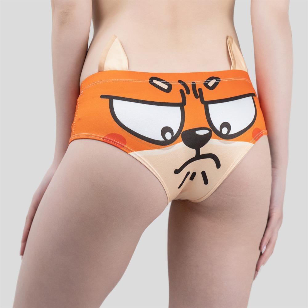 3D Ear Women Lingerie Little Fox Shiba Lnu Pig Sheep Printed Comfortable Lady Panties Breathable Girl Knickers Women Girls