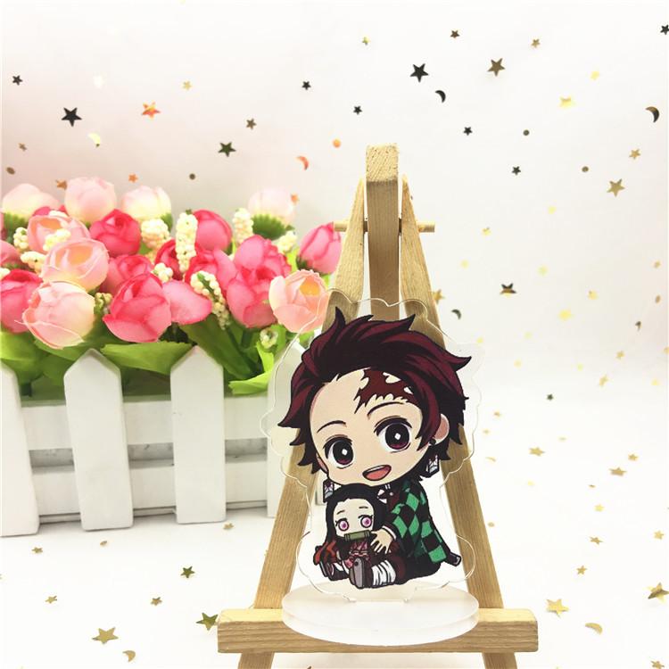 Аниме игры Demon Slayer персонаж мультфильма акриловый брелок металлический декоративный аксессуар подарок кулон модель