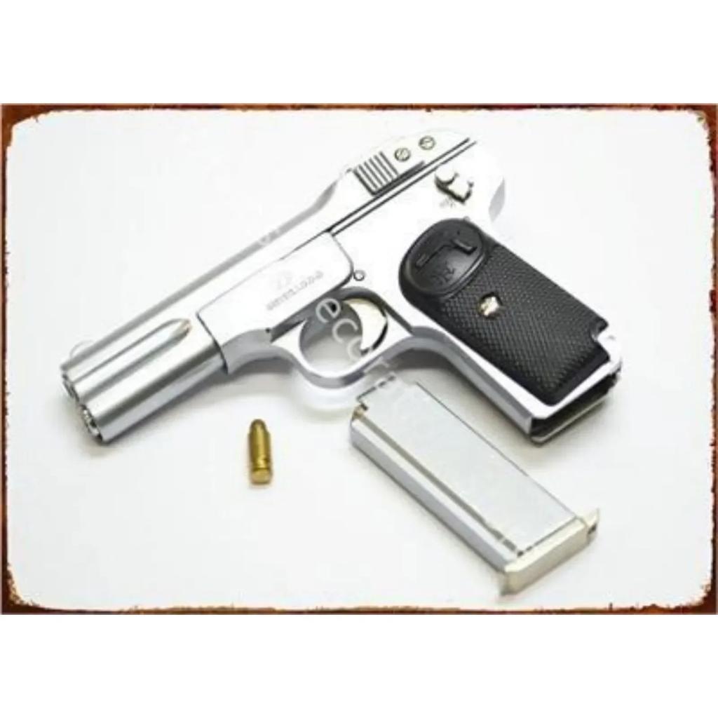 Vintage Neue Pistole HD Zinn Malerei Metall Zeichen Poster Nach Hause Wohnzimmer Bar Club Party Mann Höhle Kunst Wand Dekoration