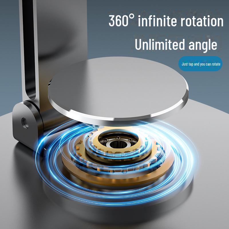 Цельнометаллическая универсальная складная подставка для телефонов и планшетов с вращением на 360°