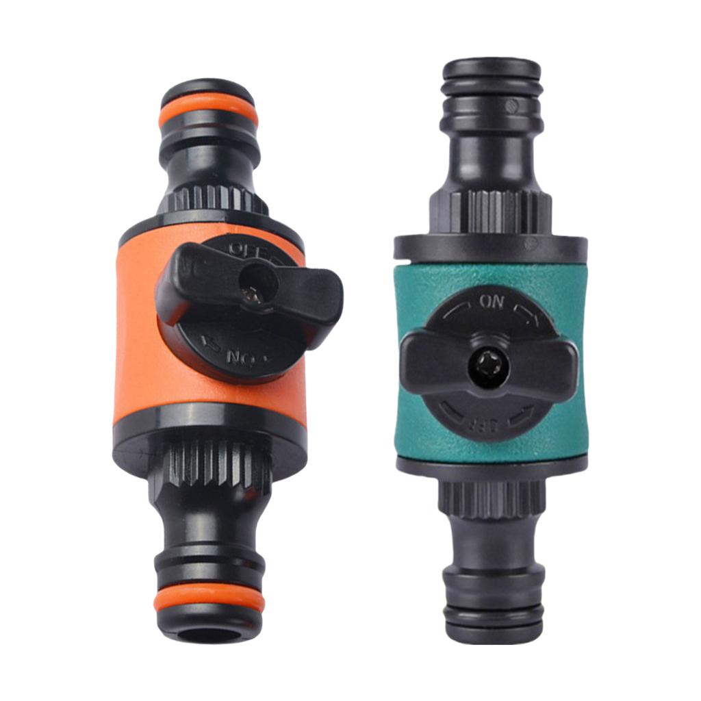 Quick Connect Coupling Shut Off Valve ABS Flow Control Connector For Garden Hose Irrigation System Water Pipe