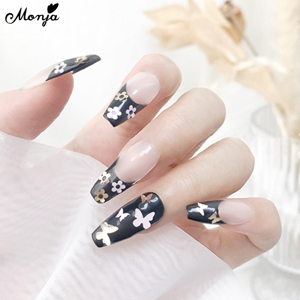 monja 6 сеток/коробка, блестящие 3D украшения для дизайна ногтей, цветы, бабочки, сердце, кролик, хлопья, пайетки, аксессуары для маникюра с блестками