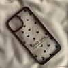 Fashion Pink Little Love Heart Phone Case For iPhone 17 Pro 15 16 14 13 12 11 XR XS Max 7 8Plus Cute Good Luck Clear Hard Cover