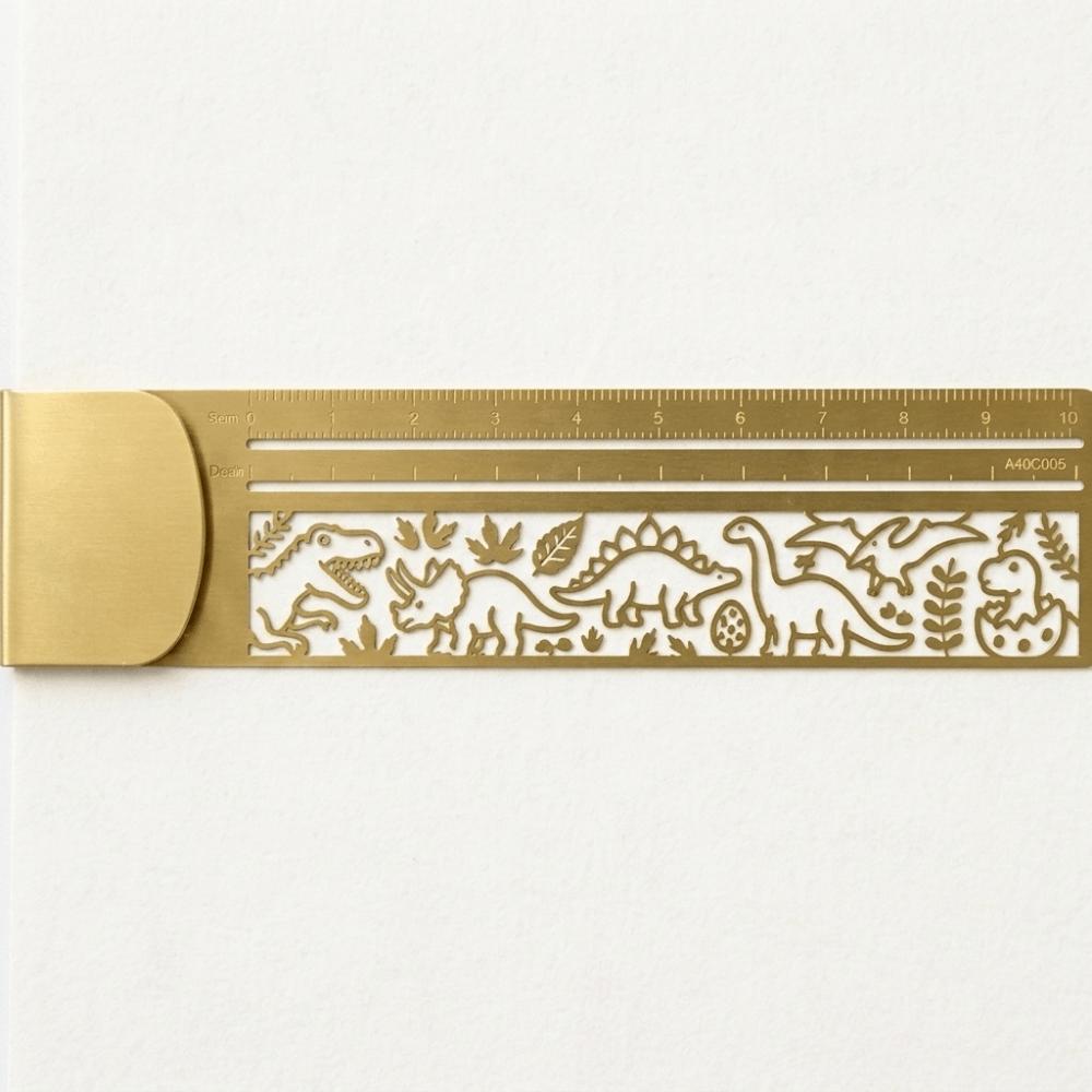 Smooth Rounded Edges Bookmark Ruler Hollow Template Shapes Metal Bookmark Textbooks