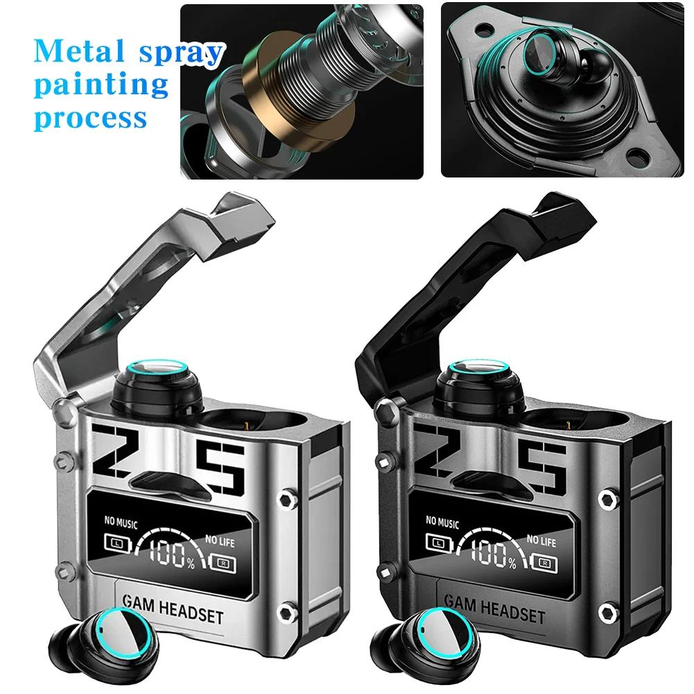 Наушники Bluetooth 5.3 Игровые гарнитуры с низкой задержкой Беспроводные наушники LED HiFi Стерео Спортивные наушники с шумоподавлением Сенсорное управление