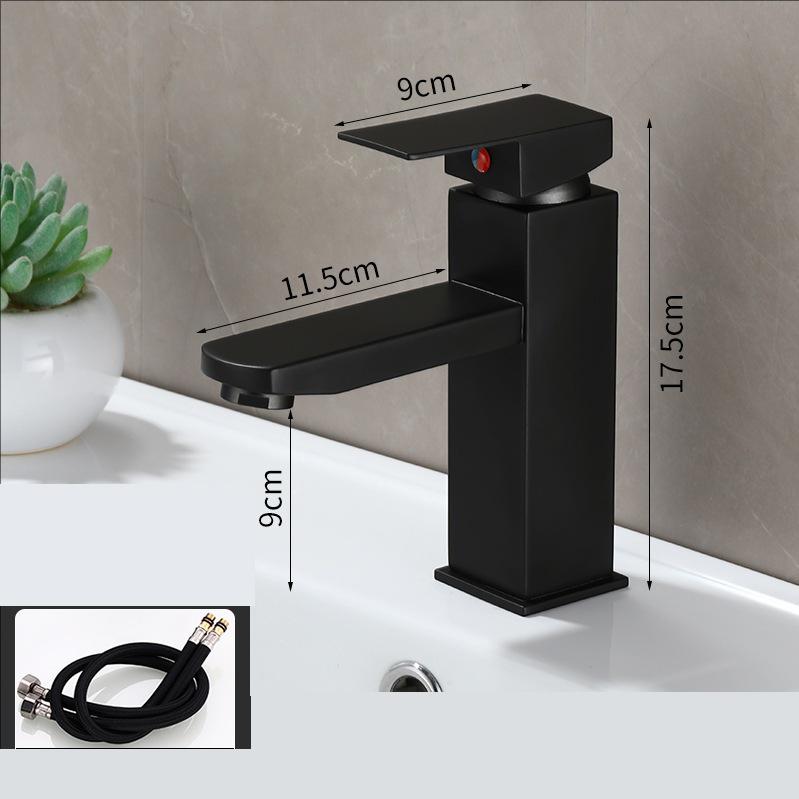 Черный смеситель для раковины Горячий и холодный смесители Смесители для раковины в ванной Однорычажный Кремово-белый Смесители для раковины Серо-белый
