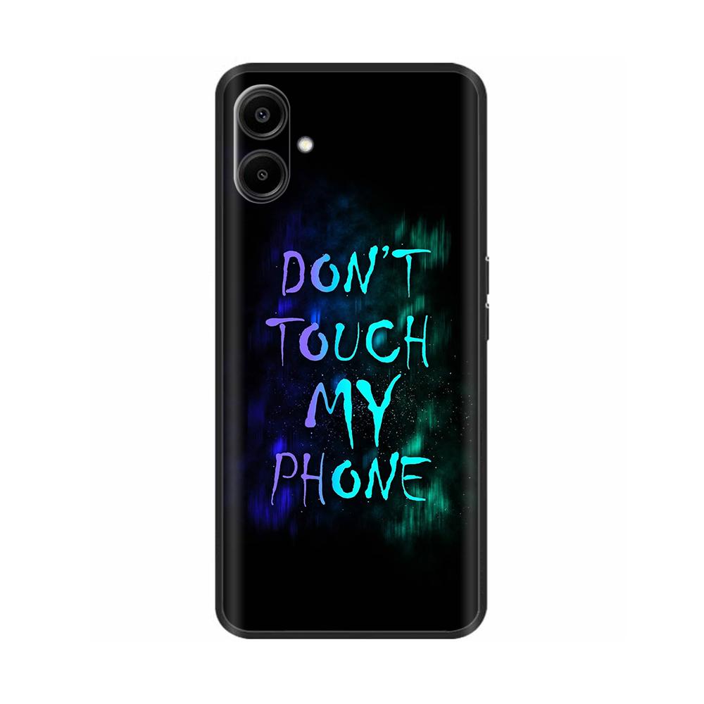 Для Samsung Galaxy A06 Чехол Роскошный Черный Силиконовый Окрашенный Для Samsung Galaxy A06 SM-A065F Чехлы Бампер ТПУ Защитная Крышка для Телефона