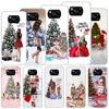 Мягкий чехол для рождественской елки для девочек Xiaomi Poco X3 NFC X4 M4 Pro M3 M2 Phone Cover F3 F2 F1 Mi Note 10 Lite A3 A2 A1 Funda C