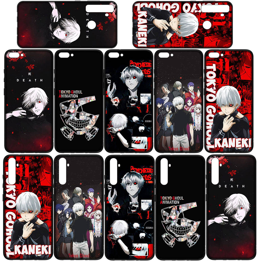Чехол для телефона Samsung Galaxy S25 S24 S23 iPhone 16 15 Xiaomi Redmi Note 14 13 12 16E X 11 Pro Max 14C OPPO Moto Huawei Cartoon Tokyo Ghoul Cute Cover