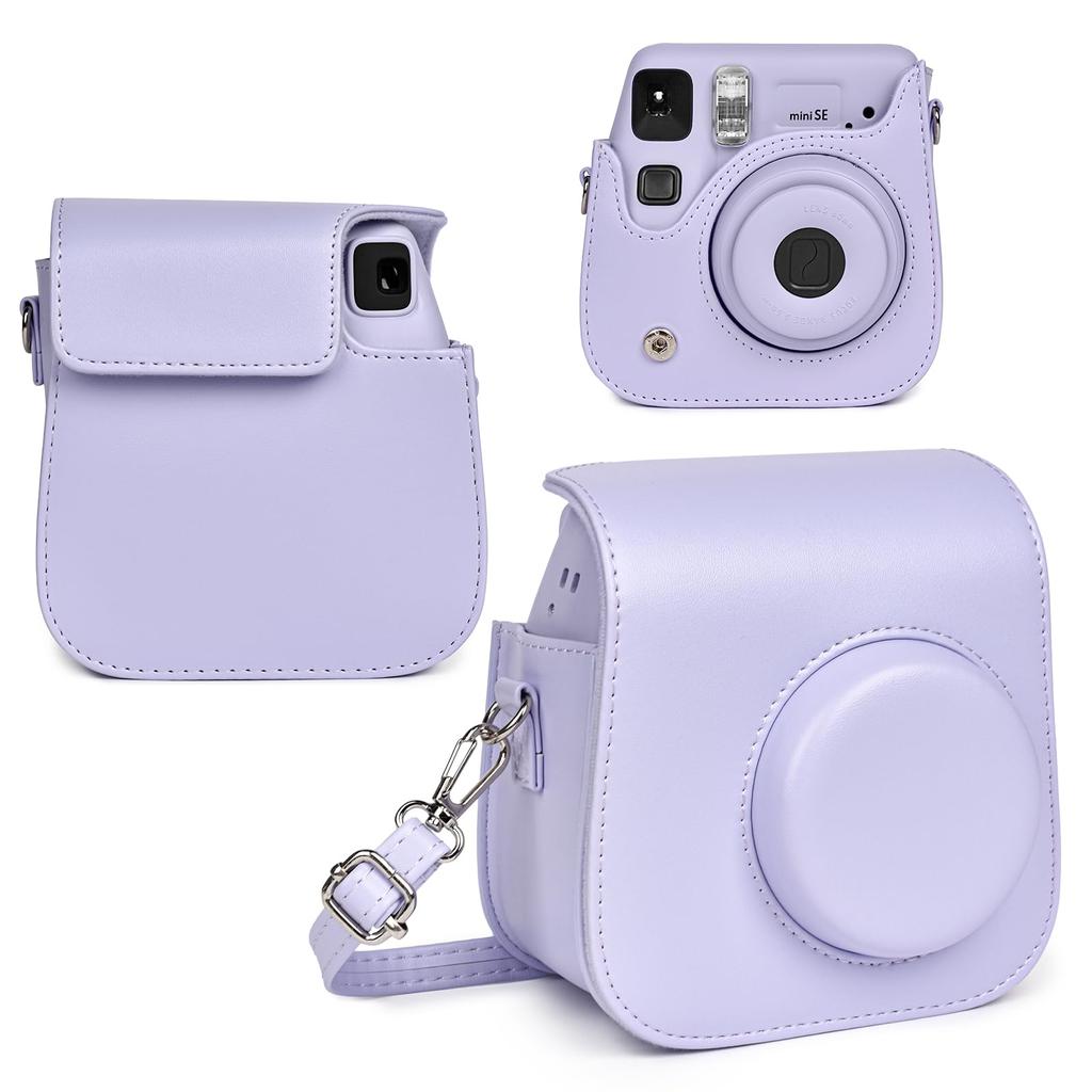 Защитный чехол RIEIBI из искусственной кожи для камеры Fujifilm Instax Instax Mini, регулируемый наплечный чехол для камеры Instax Mini SE/7+ - ремень, чехол для SE/7+,